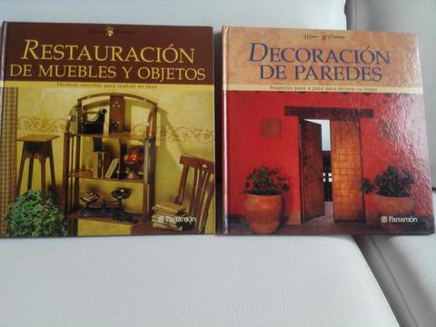 LIBROS RESTAURACION DE MUEBLES Y OBJETOS / DECORACION DE PAREDES