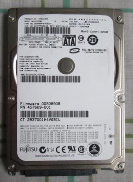 Disco duro Fujitsu Sata 120gb para portátil