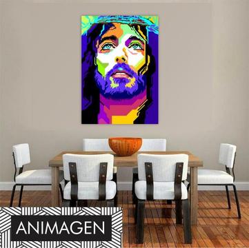 Hermoso cuadro Santo PopArt ideal para decorar tu sala o comedor 3525