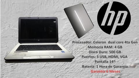 Portatil HP celeron 4ta con garantia