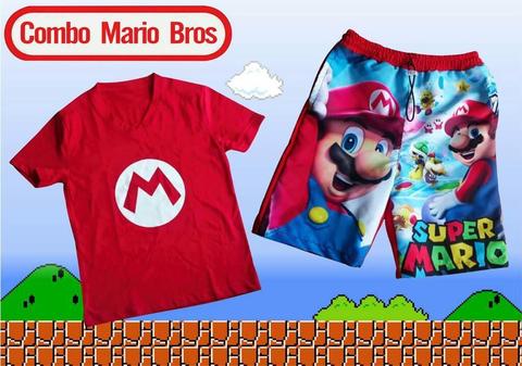 Pantaloneta Y Camiseta de Mario