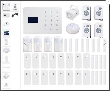 Alarma para casa 16 sensores de puerta,4 controles, 4 sensores IR