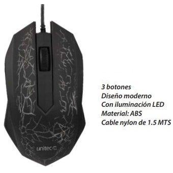 Mouse Gamer Unitec M1701 800/1200 DPI 4 nuevo precio fijo