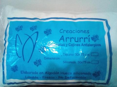 VENDO ALMOHADA EN ALGODÓN HUECO SILICONADO 50X75CM