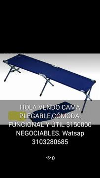 Cama catre plegable militar