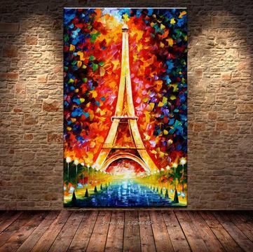 Elegante cuadro Parisino ideal para decorar tu alcoba o habitación 3839