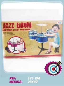 Batería De Juguete 5 Tambores Jazz Drum Para Niño Y Niña
