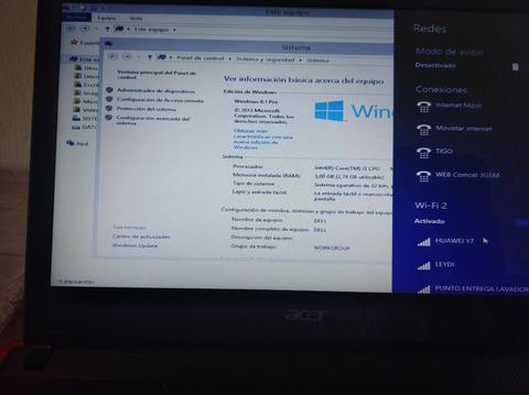 Portátil Acer Core I3