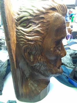 Vendo Rostro en Madera Abraham Lincoln