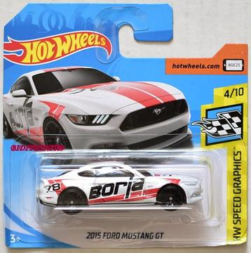 Hot Wheels 2015 Ford Mustang Gt ☆ Speed Graphics ☆ 222/365 2018