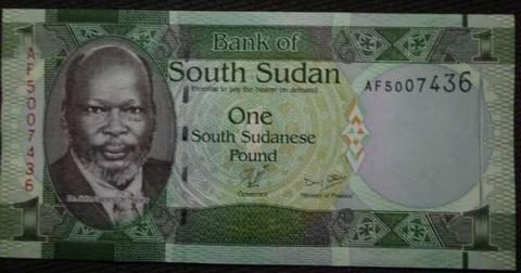 BILLETE DE SOUTH SUDAN ONE POUND UNC