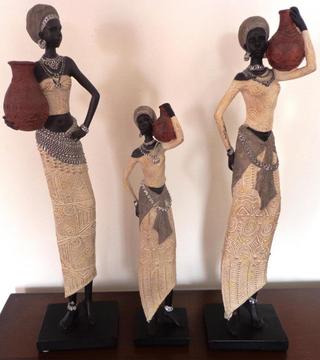 Figuras africanas decorativas