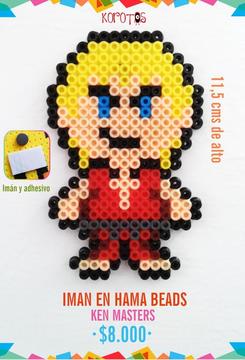 imán hama beads street fighter