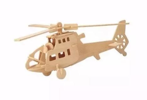 Rompecabezas De Madera X 1 Forma Helicóptero, Camello, Cisne En 3d