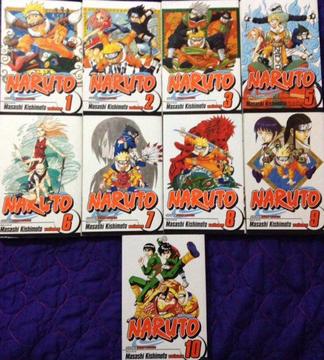 Manga Naruto Masashi kishimoto en Ingles Originales Vizmedia 1 al 3 y 5 al 10
