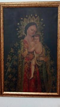 cuadro quiteño de la virgen