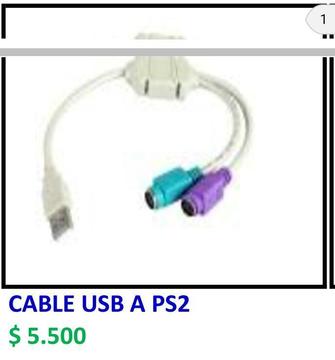 se vende cable usb a ps2