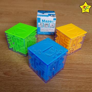 Alcancia Laberinto Cubo Maze Money Box Puzzles Rubik Colores