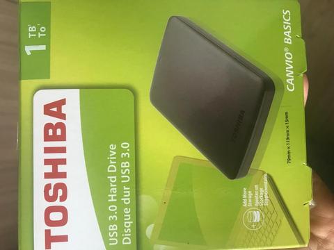 Disco duro externo Toshiba 1 T