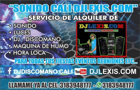 3183948177  SERVICIO DE ALQUILER DE SONIDO LUCES MAQUINA DE HUMO DJ DISCOMANO CROSSOVER VIDEO BEAM PROYECTOR Y MAS