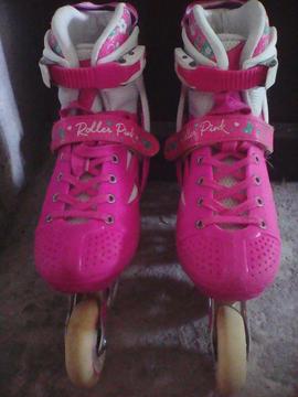 Patines semiprofesionales Marca Roller Pink 34 37 femeninos