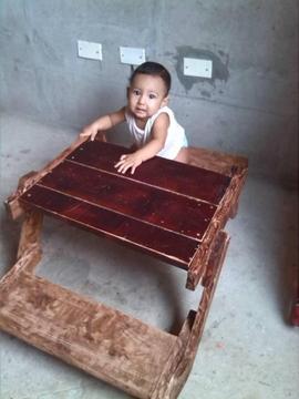 mesa de madera para nios