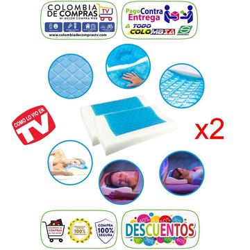 Combo X2 Almohadas De Gel TV Cool Pillow Restform Funda Refrescante Nuevas, Originales, Garantizadas