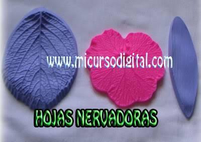 Set hoja nervadora universal para masa porcelanicrón texturizar fomy