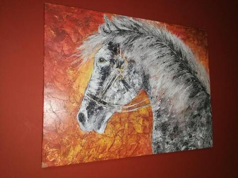 CUADRO DE CABALLO PINTURA EN OLEO