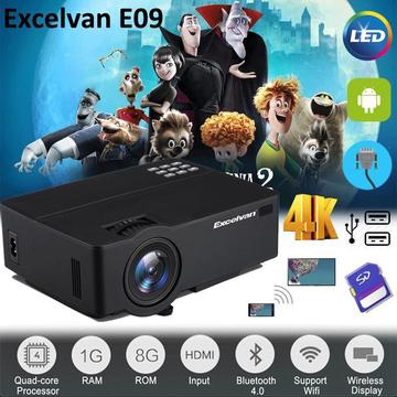 4KVideo 1080P 3600Lumen WiFi LED Video Android HDMI/