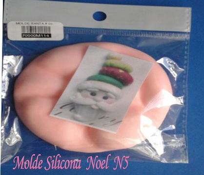 Molde en Silicona navidad papa Noel N5 para modelar pasta