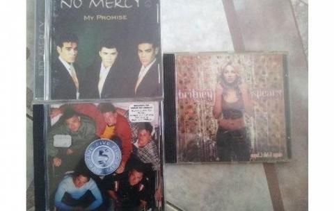 pack 3 cds artistas pop 90s : britney spears,no mercy,five