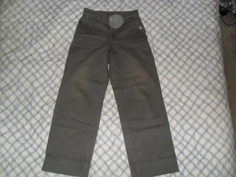 Pantalon de dril gris talla 28