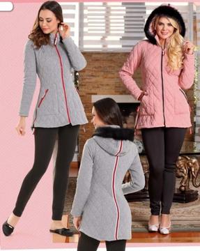 CHAQUETA ACOLCHADA CON CAPOTA PELUCHE / TALLA S, M, L, XL / ENVÍO GRATIS