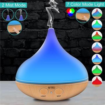 Humidificador y lampara ANKO con acabado de madera