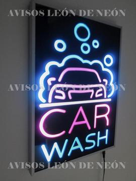 AVISO Car wash Auto lavado Lavadero de carros