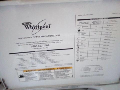 lavadora Whirlpool americana