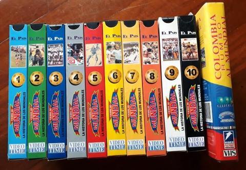 Colección Mundialista 11 Videos en formatos VHS