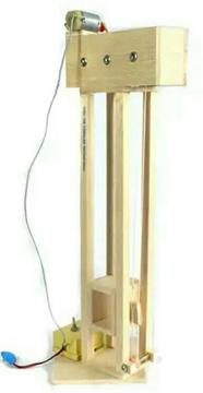 Maqueta Ascensor Casero a Batería de 9 V