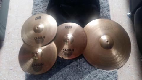 set platillos sabian B8 con estuche