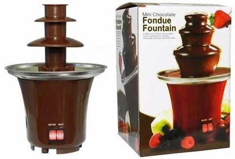 Fuente De Chocolate Mini De 3 Niveles Fondue Fountain Nueva 3143393760
