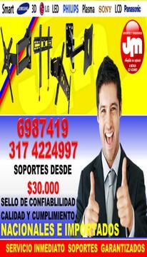 Soporte para Tv Muro Hd Oki Plano 5k Led