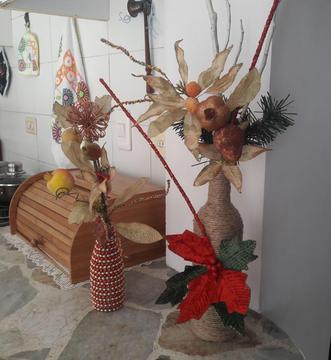 Botellas Decorativas Navideñas