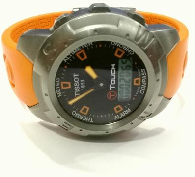 Tissot T Touch 2 Titanium Orange Strap