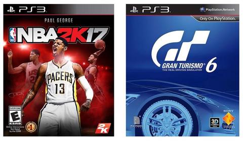 Combo 2x1 Ps3 NBA2K17 y Gran Turismo 6