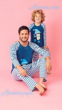 Pijama para Papa E Hijo Y Mama E Hija