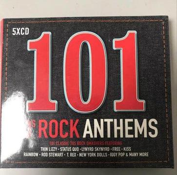 Coleccion 5 Cds Cd 101 70 70s Rock Anthems Kiss Iggy Pop