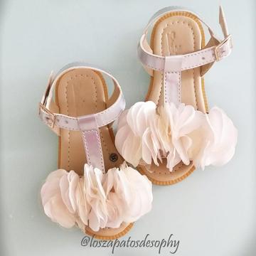 Calzado Para niñas / Zapatos para niñas / Sandalias / Flores / plateado / Beige / Ivory
