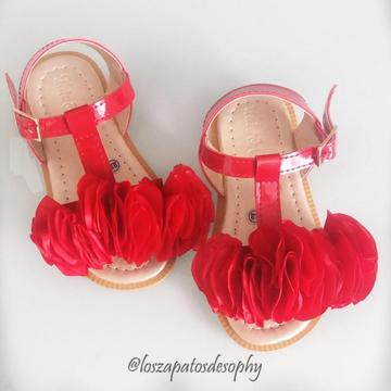 Zapatos para niñas / zapatos rojos / sandalias / zandalias