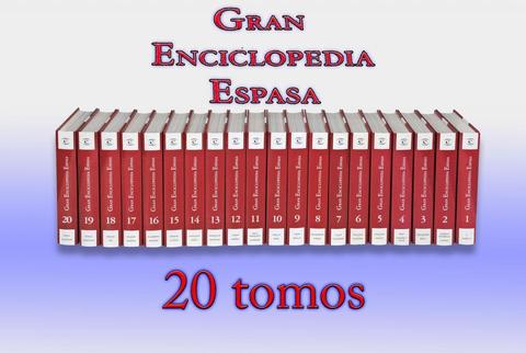 GRAN ENCICLOPEDIA DICCIONARIO ESPASA 20 TOMOS